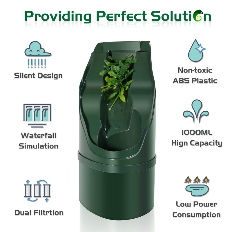 NEPTONION Reptile Chameleon Cantina Drinking Fountain Water dripper Comes with