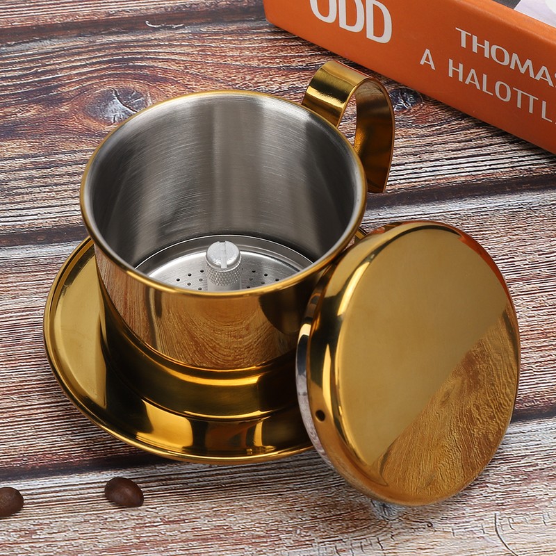Stainless Steel Vietnamese Style Coffee Maker Pot Coffee Drip Brewer