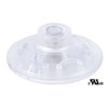 B&P Lamp Floor Switch with On-Off Push Button (Clear)