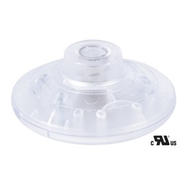 B&P Lamp Floor Switch with On-Off Push Button (Clear)
