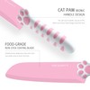 MEOWKIT Cat Paw Cute Kitchen Knife Set,3 pieces Non-Stick Knives,Sharp