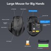 Yeemie Bluetooth Mouse Large Mouse for Large Hands, Wireless Mouse