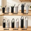 Futakuchi Thermos Flask Case with Shoulder Strap, Insulated, 500ml, 600ml,