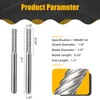 CAELUM Cylinder Tungsten Carbide Cutter, High-Performance Rotary Carving Bit, Metal