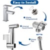 Home Handheld Bidet Baby Toilet Set, Stainless Steel Dual Function