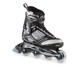 Rollerblade Spiritblade Indoor/Outdoor Limited Opportunity Rental Skates, Black/Silver, 6