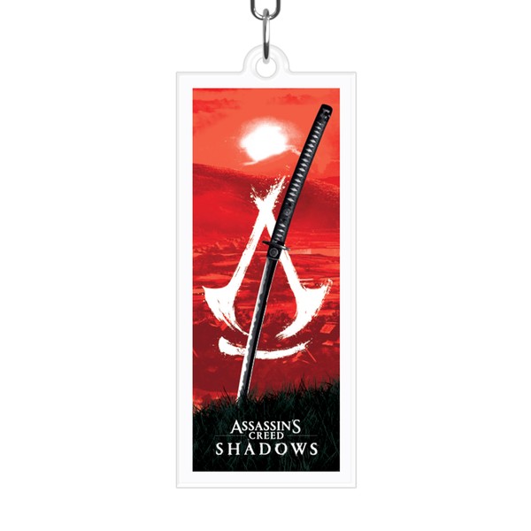 ABYSTYLE - Assin's Creed Acrylic Crest Shadows Keyring Red, White,