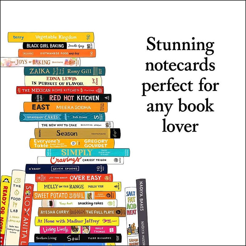 Bibliophile Diverse Spines Notes: 20 Different Notecards & Envelopes