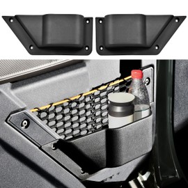 KEWISAUTO Front Door Storage Pockets Box for Bronco 2021-2023, Cup Holder Door Side Organizer Storage Expansion Interior Accessories for 2021-2023 Ford Bronco 2/4 Door (2PCS)