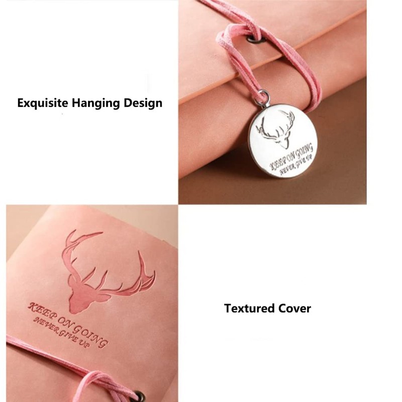 tooloflife 6-Ring Notebook Binder, A6 PU Leather Loose Leaf Notebook