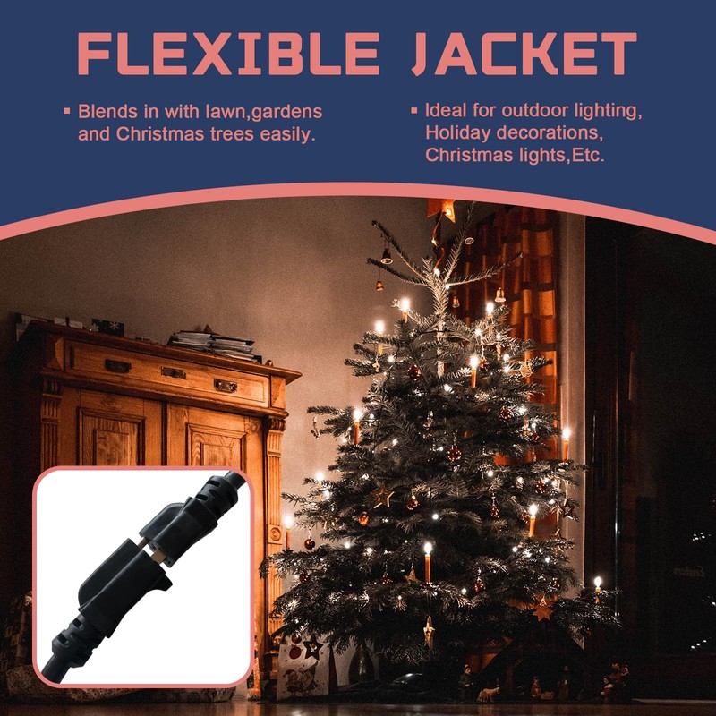 GREATIDE 30 Ft Outdoor Extension Cord - 12/3 SJTW Heavy