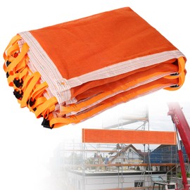 Premium Pump Jack Safety Net - 20' Long Industrial-Strength Construction Safety Debris Netting, HDPE Guard Rail Protection, Scaffold Net Enclosure, OSHA Compliant, Visibility Barrier