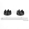 WP9704230VP Blender Coupling Replacement Kit Stainless Steel + Plastic Mixer