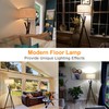 LEPOWER Tripod Floor Lamp, Mid Century Wood Floor Lamps for
