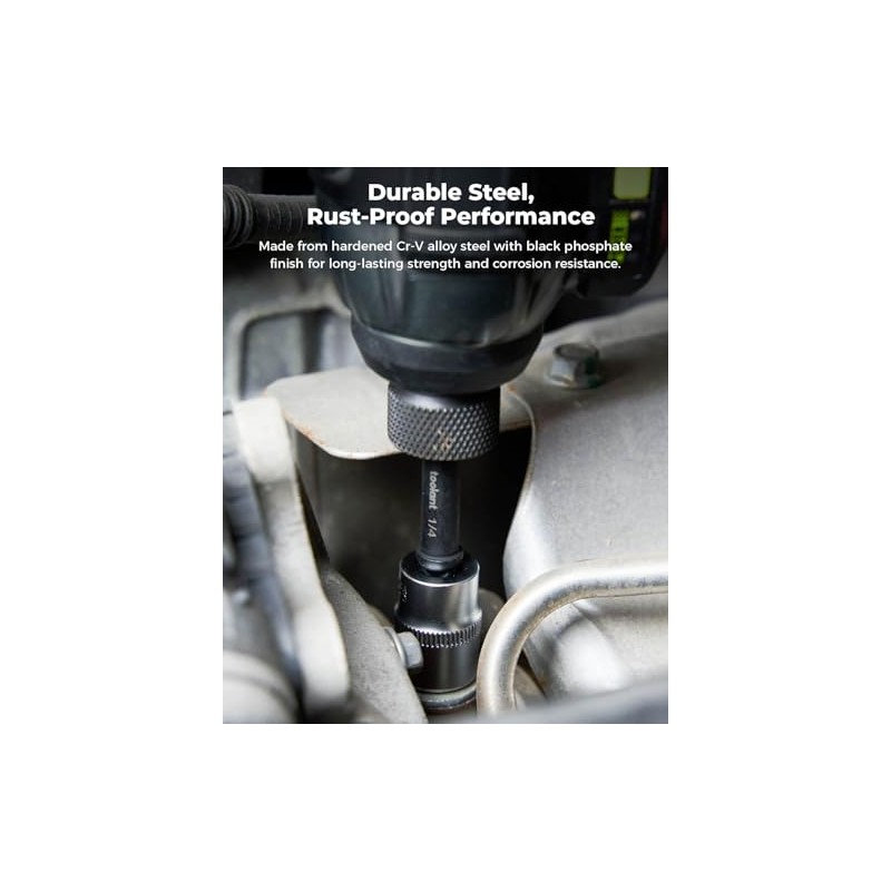 toolant Impact Socket Adapter Set, 3 pcs, 1/4", 3/8", 1/2"