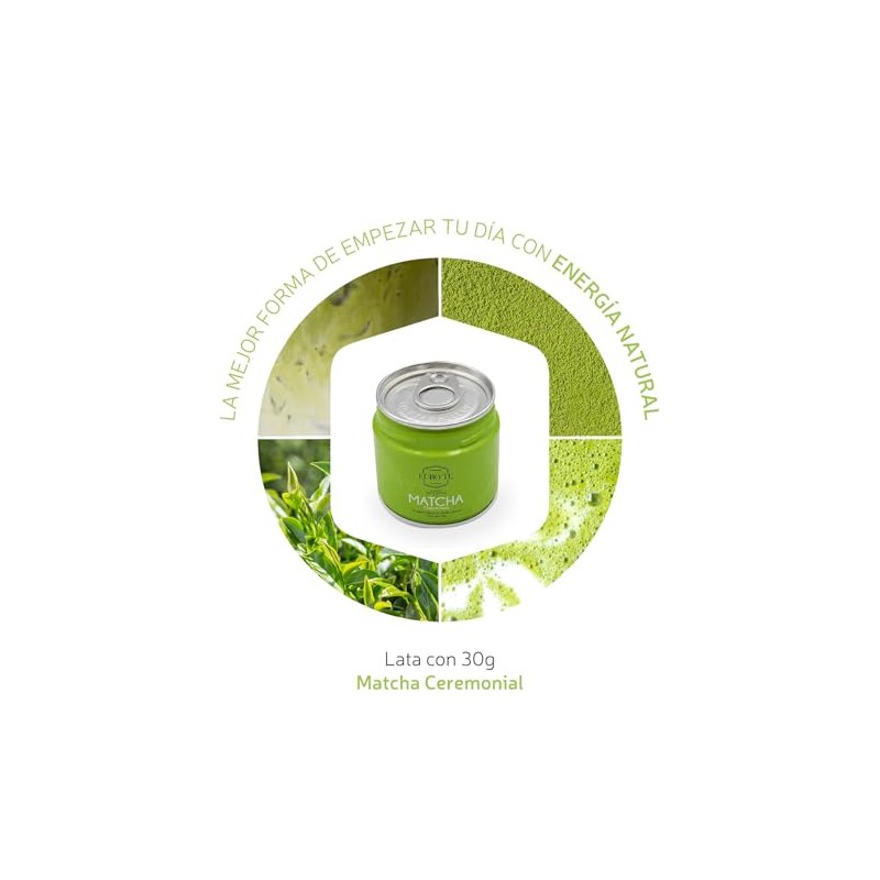EURO TE- Té Verde Matcha Japonés Ceremonial - lata 30