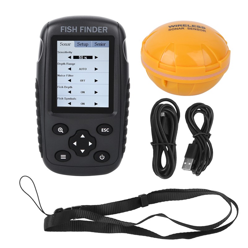 Plastic Charging Lattice Fish Finder Lightweight High Definition Screen Sensor