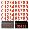 PATIKIL Reflective Mailbox Numbers, 5 Sets 4 Inch Waterproof Red