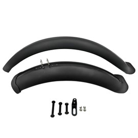 Fat Bike Fenders Set Front Rear Mudguards for MTB Off-Road Cycling Fenders Kit Bike Wings Full Coverage (20~26 * 4 inch) (Black, 20 * 4inch)