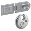 BASI Safety Hasp with Stainless Steel Round Shackle Lock |