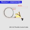 ZanFyxil 290-163 Throttle Control Cable Universal Replacement Compatible with Stens