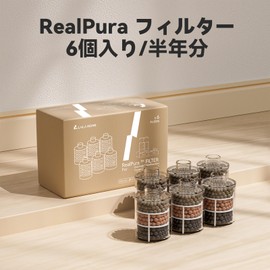 LALAHOME RealFountain Automatic Water Supply Replacement Part, RealPura Filter, 6 Pack (Half Month)