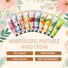 30 Pack Hand Cream for Dry Cracked Hands,Moisturizing Mini Hand Lotion Travel Size for Women,Hydrating Handcream Gifts Set,Hand Moisturizer for Thanksgiving Gifts and Birthday Gifts