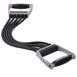 CORHAD 1pc Adjustable Chest Expander Fitness Rope for Home Gym Spring Exerciser for Upper Body Strength Training Arm Stretching Equipment