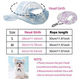 AIMALL Cute Pet Hat, Anti-Shedding Fisherman Hat with Ear Holes, Sunscreen for All Seasons