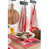 KNIT FACTORY - Kitchen Towel Bridge - Ecru/Med Grey