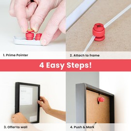 doty Picture Hanging Kit - The Essential Wall-Hanging Marking Device | Picture Hanging Kit with Level | Hanging Without The Hassle | Picture Frame Hanging Kit - Picture Hanger Gadget