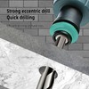 VZU 4PCS High-Strength Eccentric Twist Drill Bit, Ceramic Tilted Eccentric