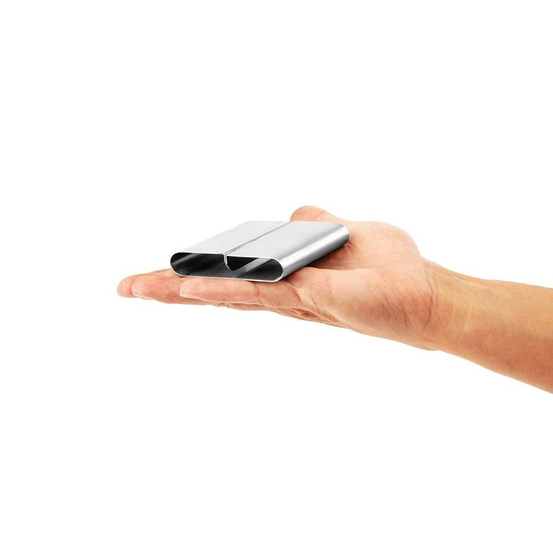 Olympia Menu Card Holder with Rounded Design Made of Stainless