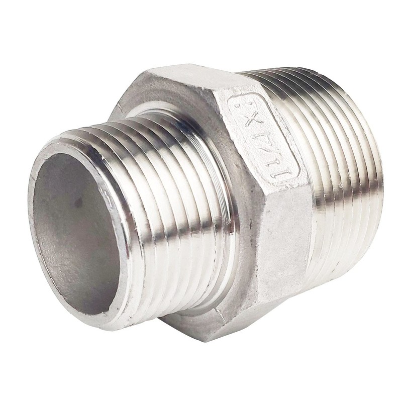 1-1/4" x 1" Male Hex Nipple Threaded Reducer Connector Pipe