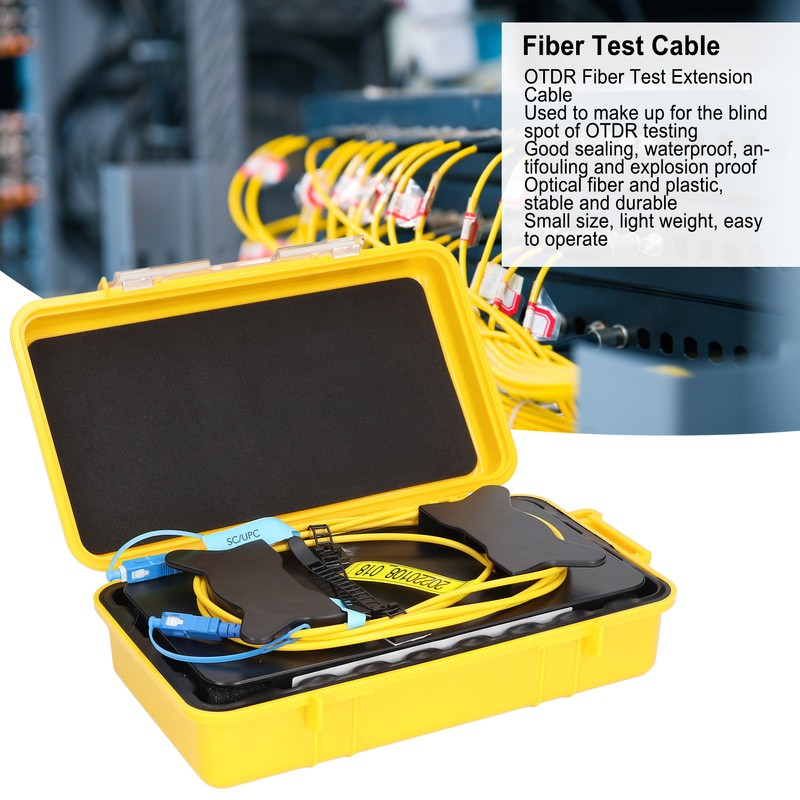 OTDR Launch Cable Box Optical Fiber Rings Dead Zone Eliminator