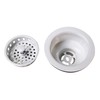 Westbrass A2165-50 4-1/4" OD Post Style Large Kitchen Basket Strainer