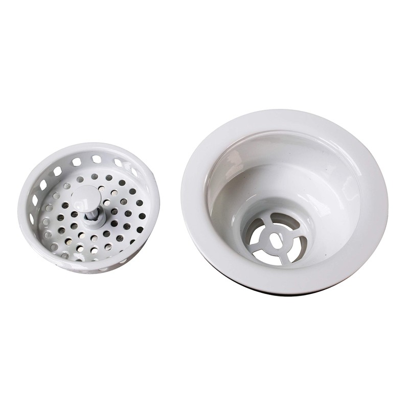 Westbrass A2165-50 4-1/4" OD Post Style Large Kitchen Basket Strainer