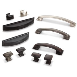 Annadale Pillow Cabinet Pull - 5" Center-to-Center in Brushed Pewter