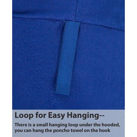 Weecreeture Kids Swim Chaing Robe Towel Poncho - Beach Cover Up for Boys Girls Surf Poncho, Soft and Absorbent Bath Towe Robe Dark Blue 6-9 Years