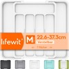 Lifewit Cutlery Tray for Drawers, Adjustable Plastic Organiser Kitchen Depth