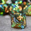 Sage’s Portal Exaltations DND Dice Set Resin Sharp Edge Polyhedral