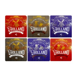 Set of 6 Coasters Holland Windmill Bicycle 9 x 9 cm Maritime Souvenir Coaster Figure Decoration GMTX 5497
