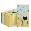 Horaldaily 50 Spring Summer Disposable Paper Decorative Guest Napkins, Lemon