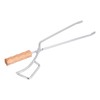 Log Tongs Beech Wood Handle Stainless Steel Clamp High Temperature