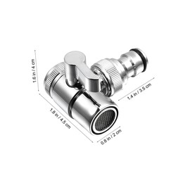 BUGUUYO Faucet Splitter Washing Machine Water Line Splitter Sink Hose Attachment, Faucet to Hose Adapter, Washing Machine Hose Splitter, Outdoor Faucet Adapter for Portable Washer