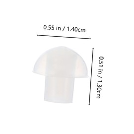 Mikinona 10pcs Mushroom Earbud Tips Replacement Ear Inserts for Acoustic Tube Earpiece Compatible with Coil Tube Audio Kits Ergonomic Design for Comfort and Durability