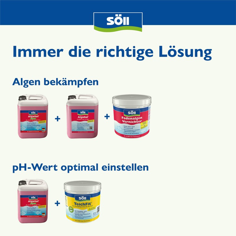 Söll 80535 AlgoSol forte Pond Care Agent Quick Aid Against