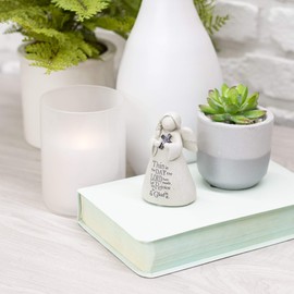 Roman Inc. 3.35" H This is The Day Angel with a Cross Figurine 12205