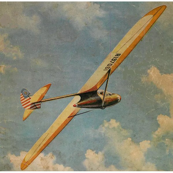 Unbranded Model Airplane Plans: BOWLUS BABY ALBATROSS 1/5 Scale 105"