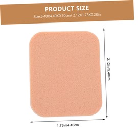 VICASKY 10 Pack Soft Fluffy Square Cosmetic Portable Makeup Puffer for Girls Women Translucent Face Powder Pads Dry Wet Foundation Applicator for Home